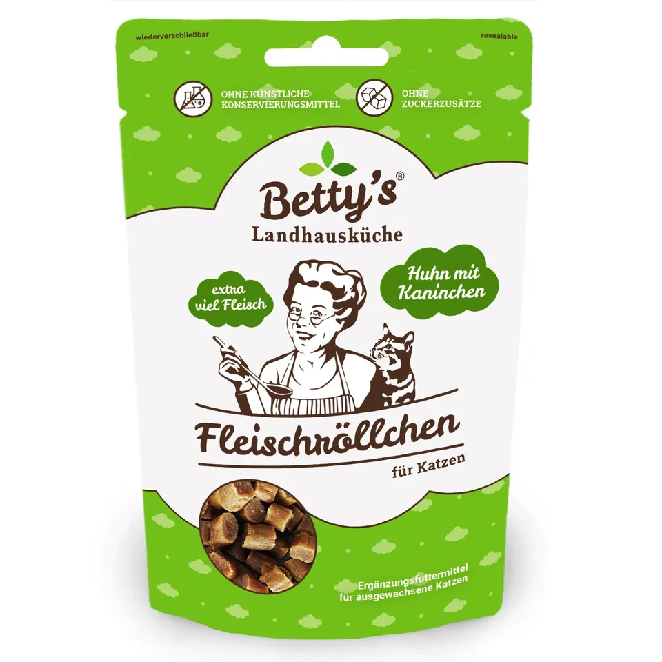 betty-s-landhausk-che-fleischr-llchen-snack-huhn-kaninchen-katze image 1