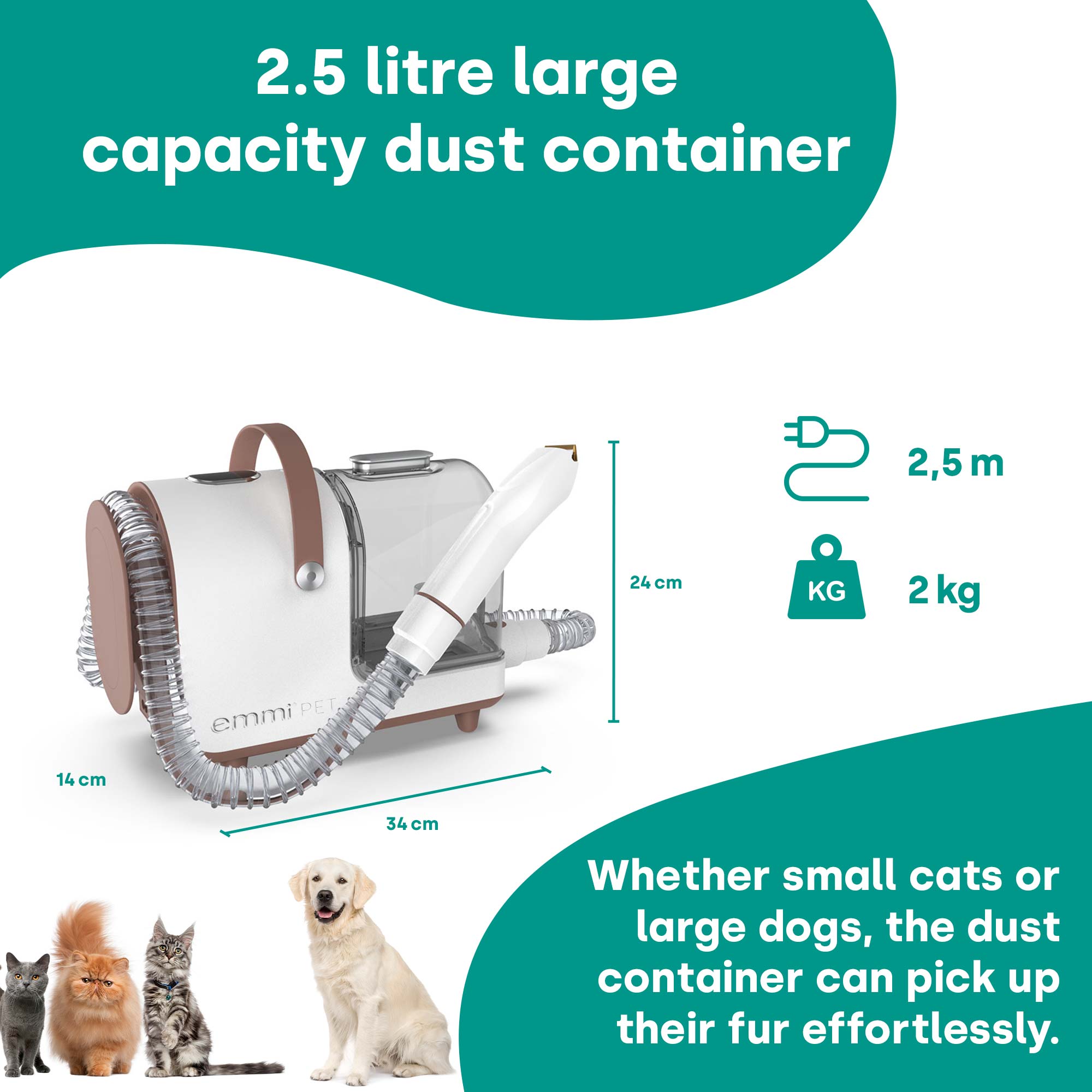 emmi-pet-grooming-kit-home-tierhaarsauger-schermaschine-2-5l image 5