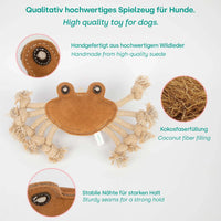 emmi-pet-hundespielzeug-krabbe-aus-wildleder-mit-quietscher image 2