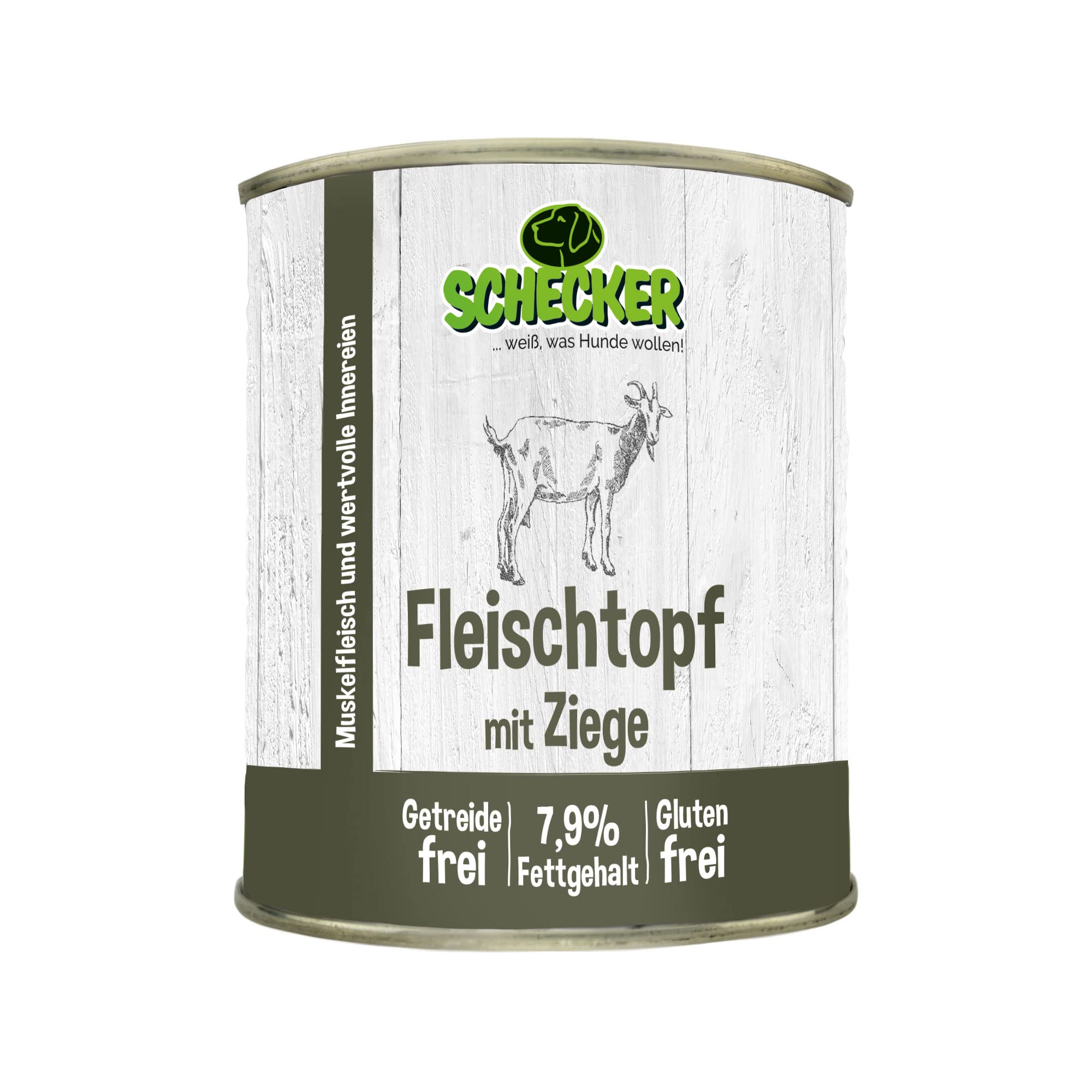 schecker-fleischtopf-ziege-nassfutter-6x820g-getreidefrei image 2