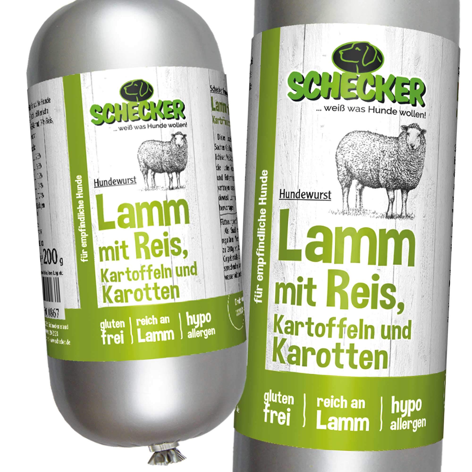 schecker-hundewurst-lamm-nassfutter-6x200g-glutenfrei image 4