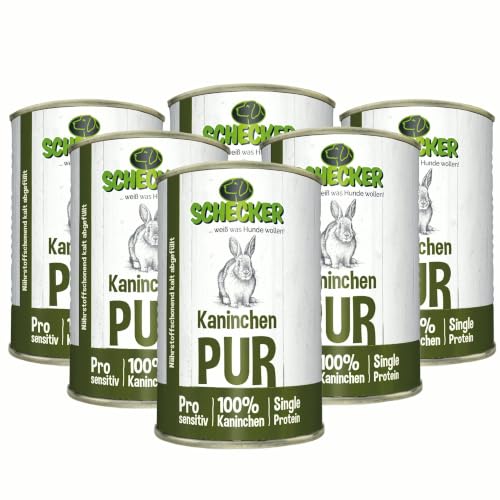 schecker-kaninchen-pur-nassfutter-hund-getreidefrei-6x410g image 7