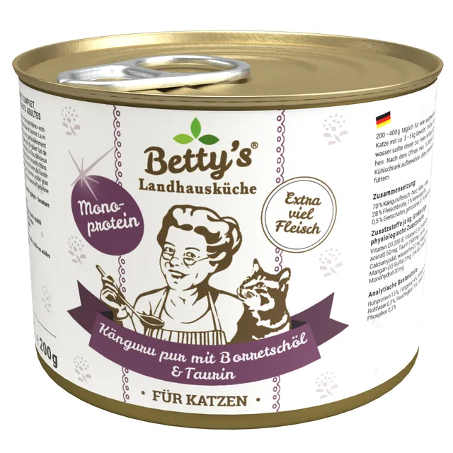 betty-s-landhausk-che-k-nguru-pur-nassfutter-katze-200g-monoprotein image 1
