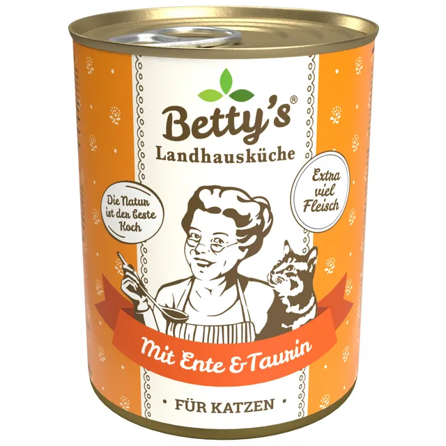 betty-s-landhausk-che-ente-katzenfutter-nass-400g-gefl-gel image 1