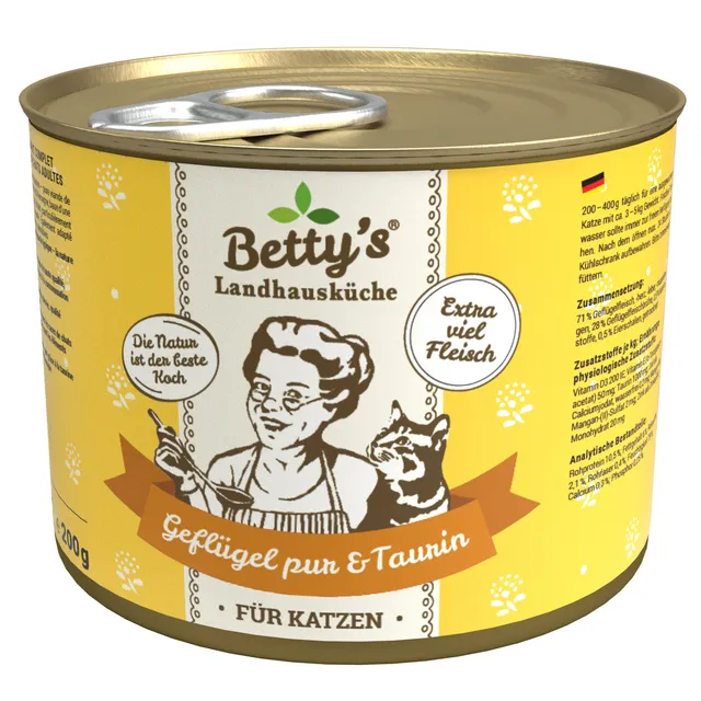 betty-s-landhausk-che-gefl-gel-pur-katzenfutter-200g image 1