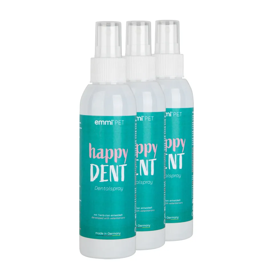 emmi-pet-zahnpflege-happydent-dentalspray-3er-set-nat-rlich image 1
