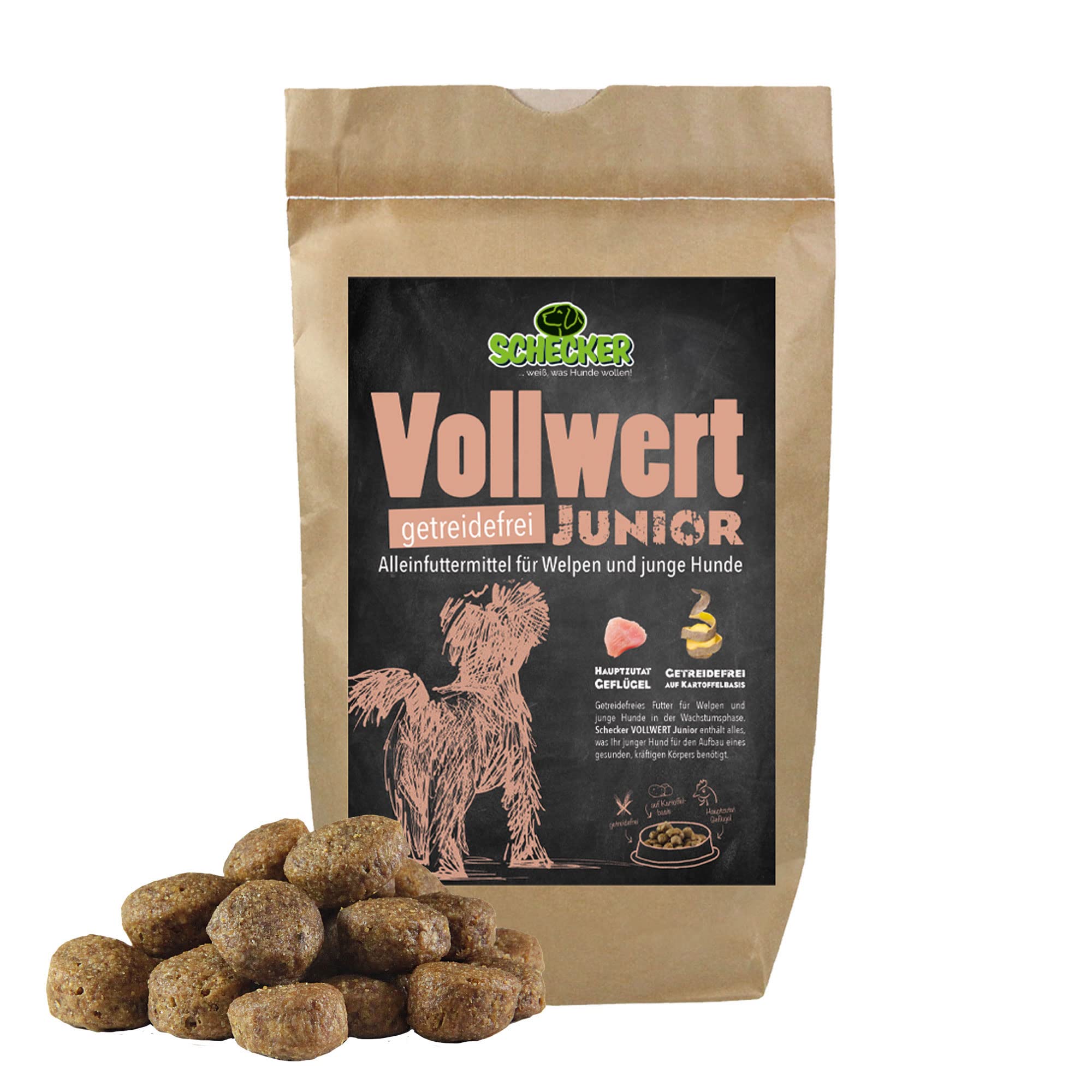 schecker-vollwert-junior-welpenfutter-gefl-gel-1-5kg-getreidefrei image 4