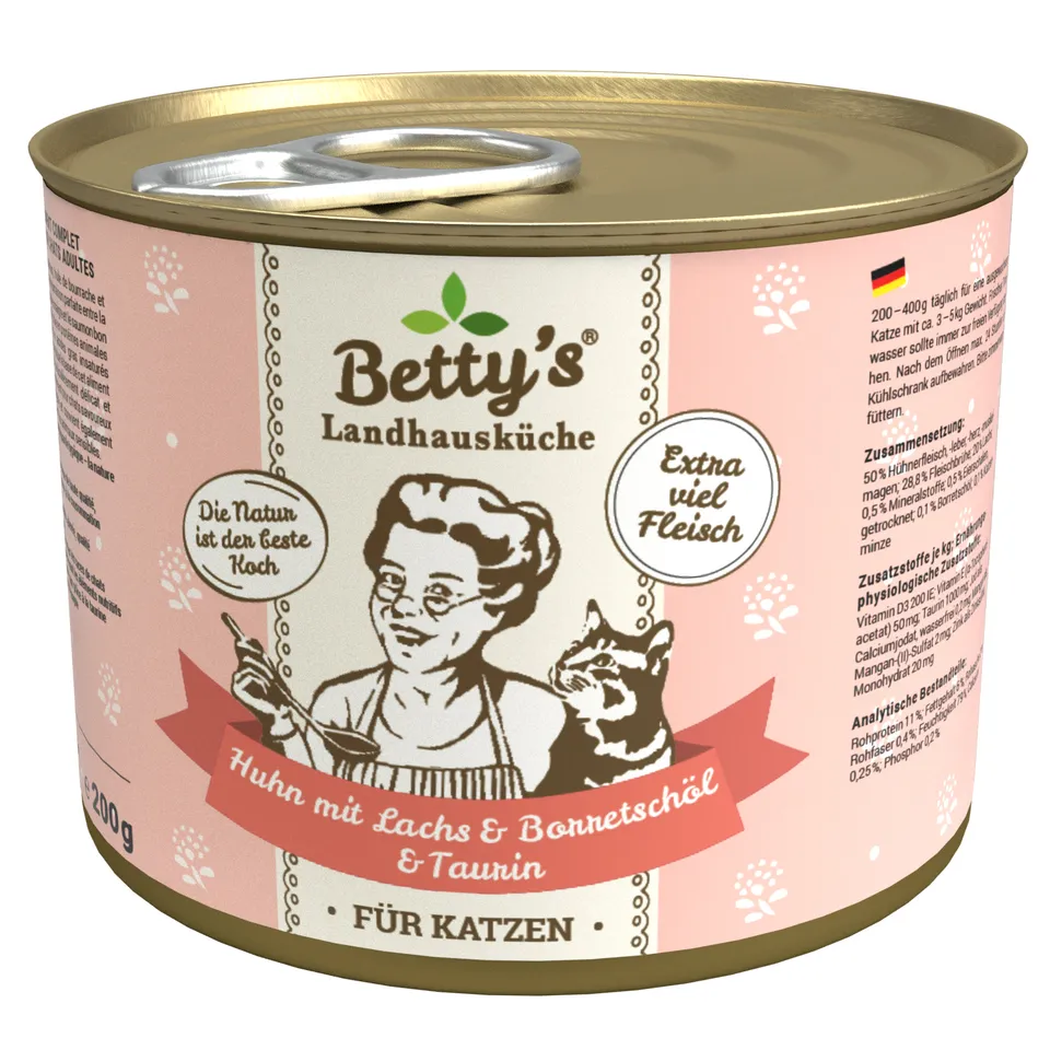 betty-s-landhausk-che-huhn-lachs-katzenfutter-200g-omega-3 image 1