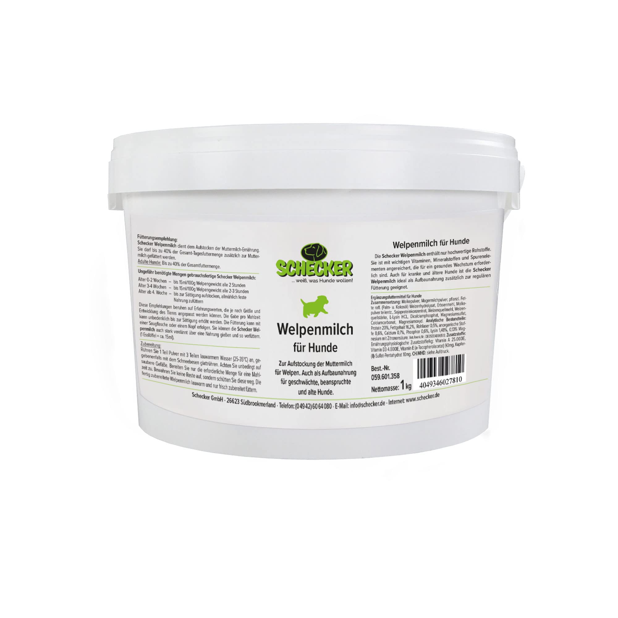schecker-dogreform-welpenmilch-pulver-1-kg-aufzuchtmilch image 1