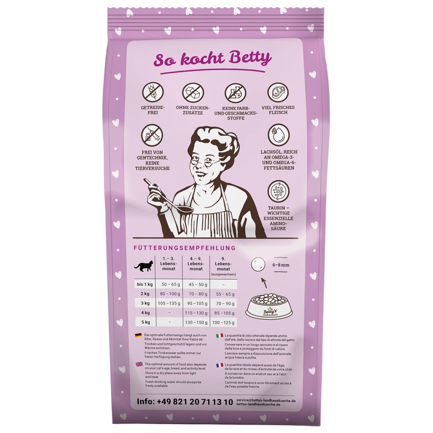 betty-s-landhausk-che-kitten-trockenfutter-h-hnchen-pute-300g image 2