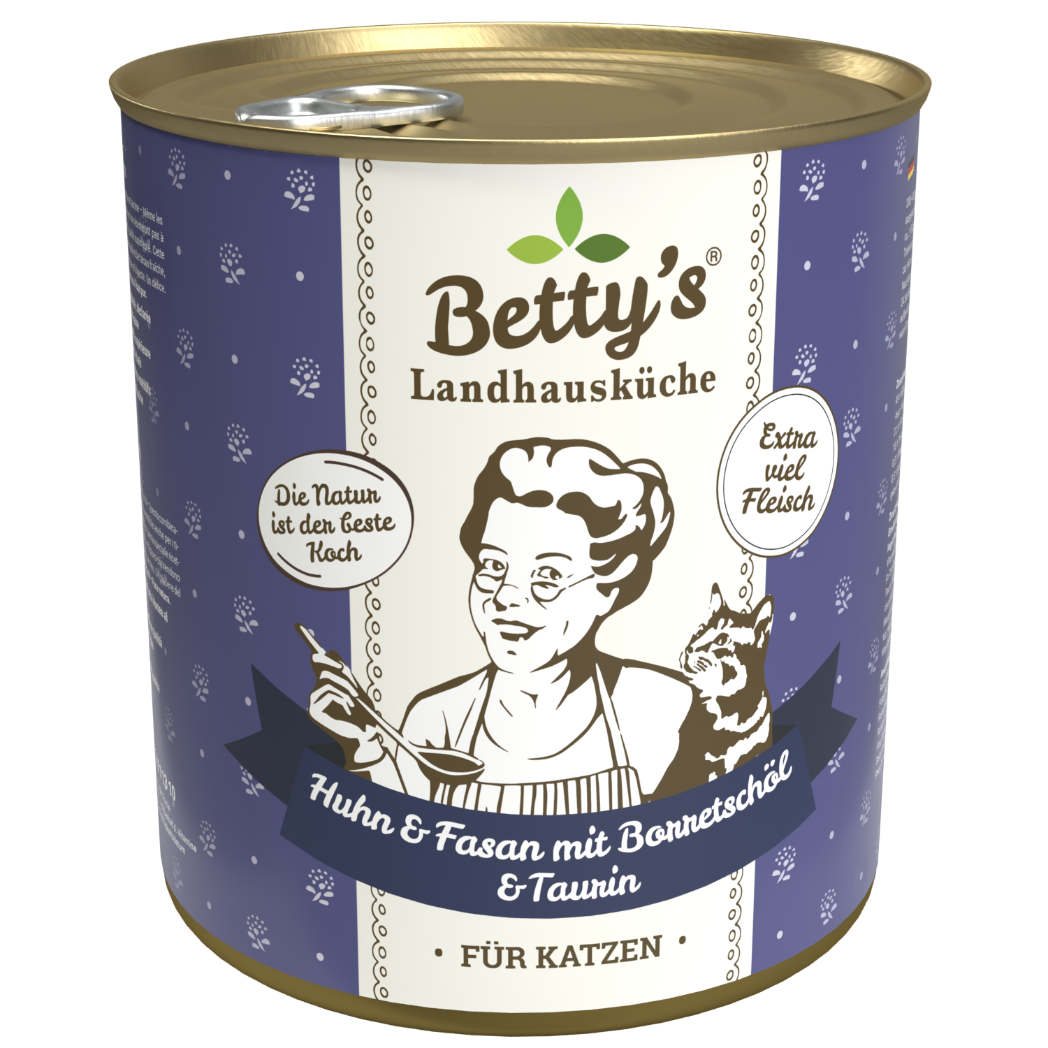 betty-s-landhausk-che-huhn-fasan-katzennassfutter-800-g-dose image 1