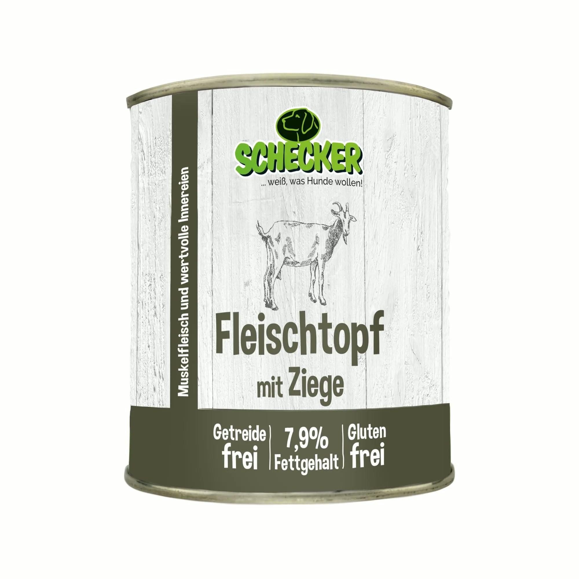 schecker-fleischtopf-ziege-nassfutter-6x820g-getreidefrei image 1