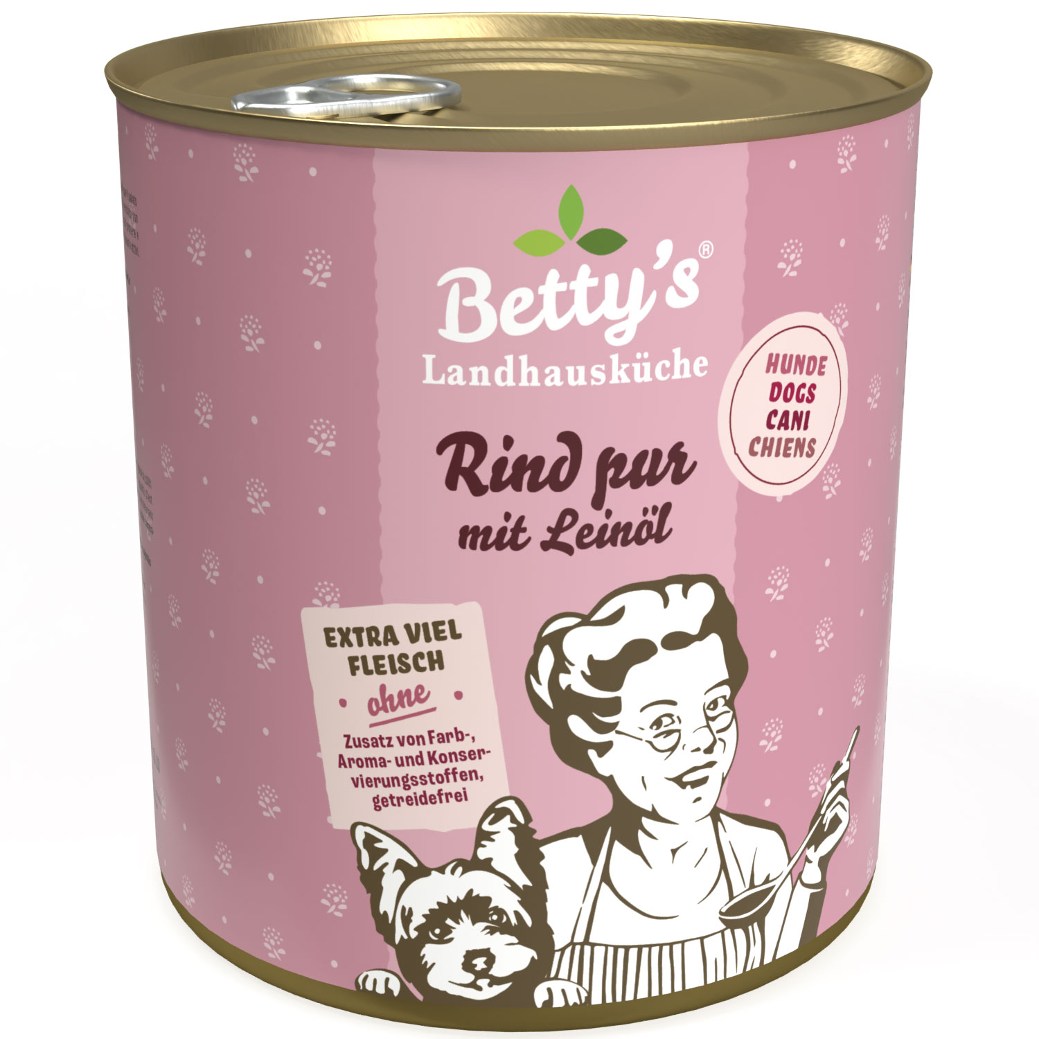 betty-s-landhausk-che-rind-pur-hundefutter-800g-mit-lein-l image 1