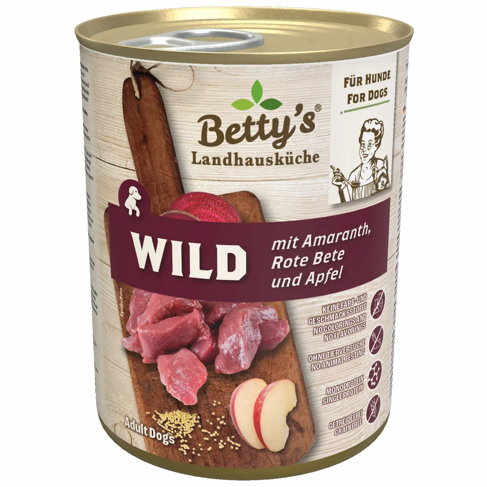 betty-s-landhausk-che-wild-hundefutter-400g-rote-bete image 1