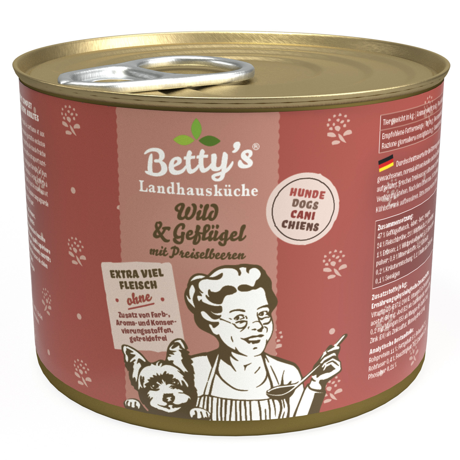 betty-s-landhausk-che-wild-gefl-gel-hundefutter-200g image 1