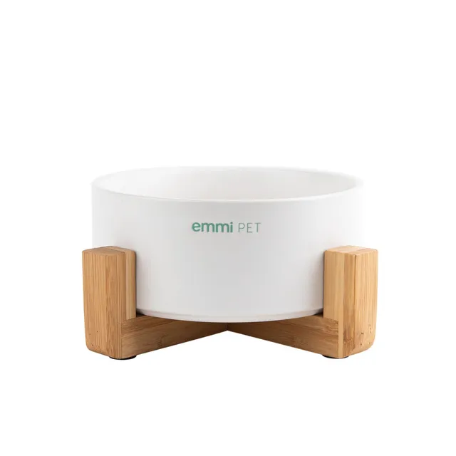 emmi-pet-tierbedarf-keramiknapf-bambusrahmen-750-ml image 1