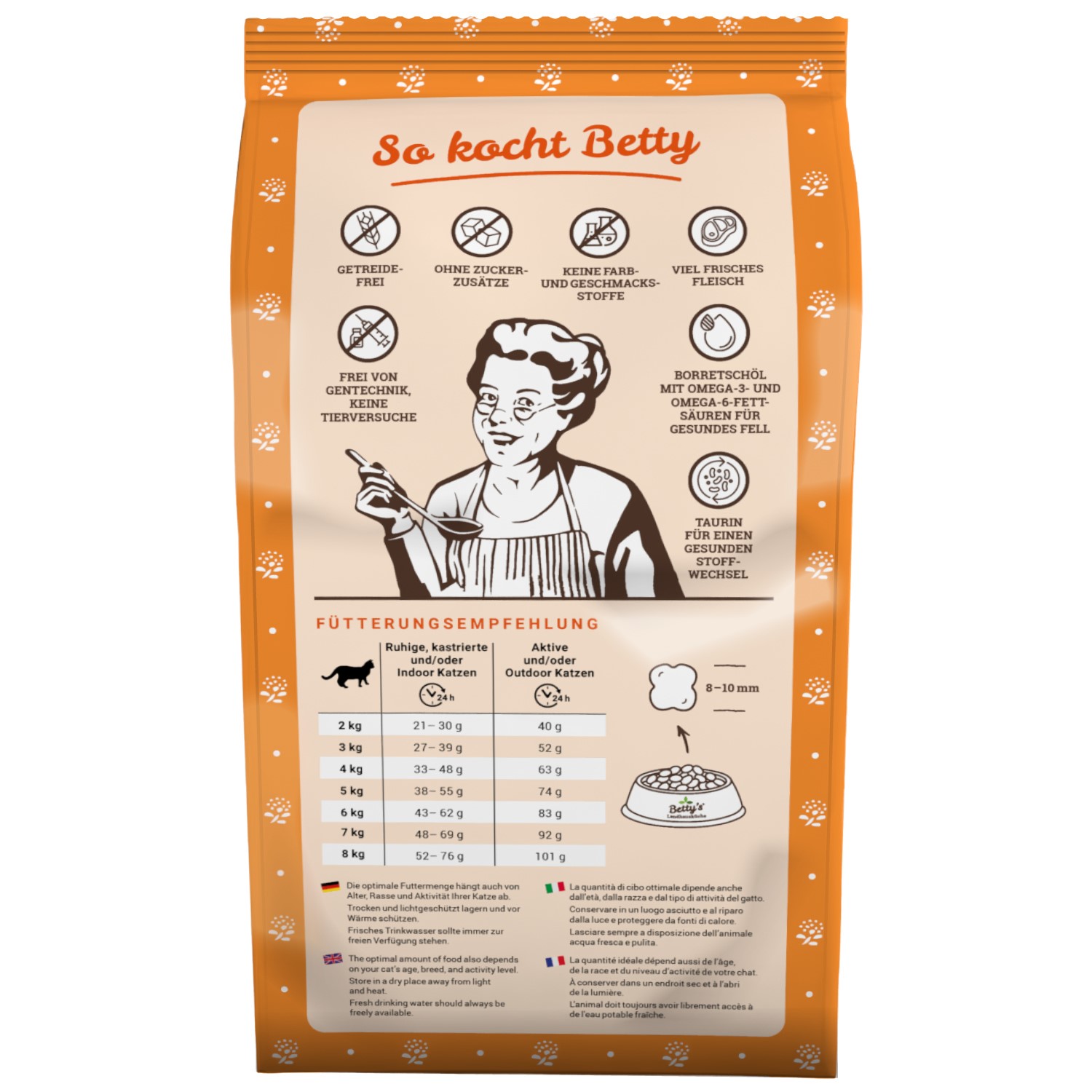 betty-s-landhausk-che-adult-huhn-ente-trockenfutter-katze-1-4kg image 2