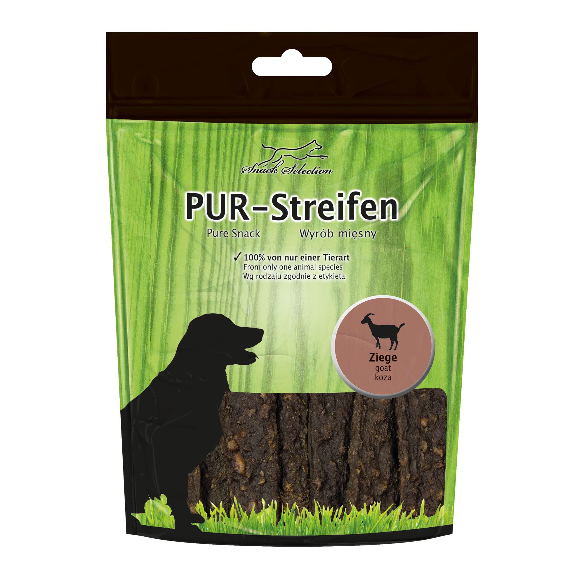 schecker-pur-kaustreifen-ziege-hundesnacks-5x100g-monoprotein image 3